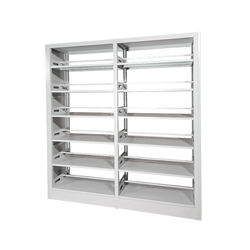 Steel Bookshelf School Library Bookstore Single-Sided Data Rack Archive Rack Floor-Standing Thickened Double-Sided Bookshelf Main frame 2000H*1000L*450W (6 layers)